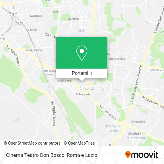 Mappa Cinema Teatro Don Bosco