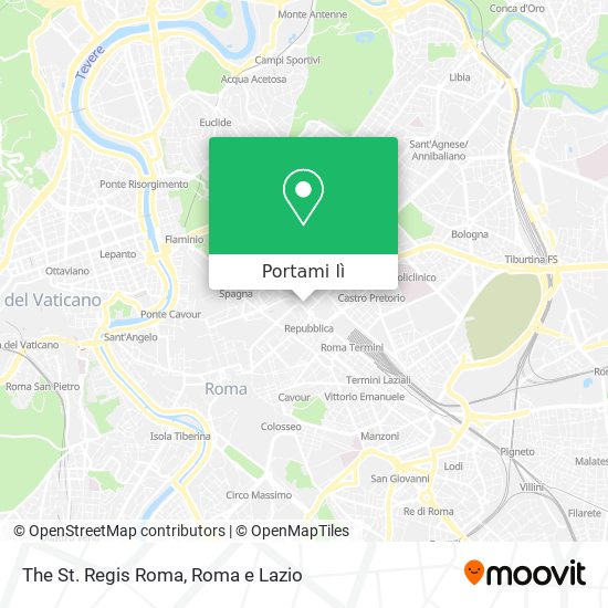 Mappa The St. Regis Roma