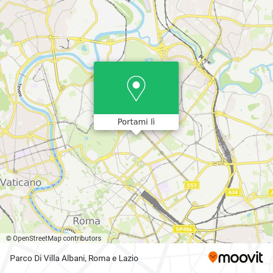 Mappa Parco Di Villa Albani