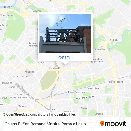 Mappa Chiesa Di San Romano Martire