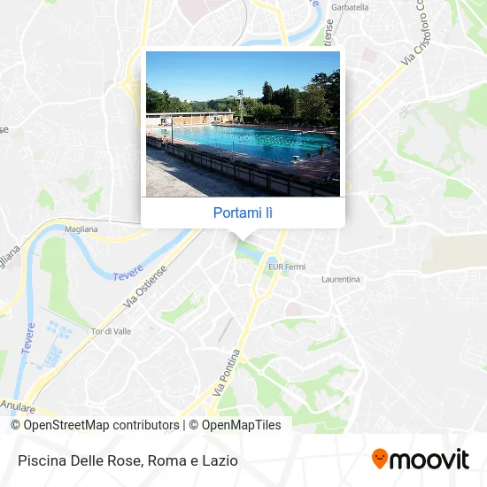 Mappa Piscina Delle Rose