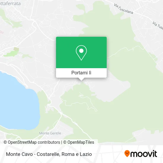 Mappa Monte Cavo - Costarelle