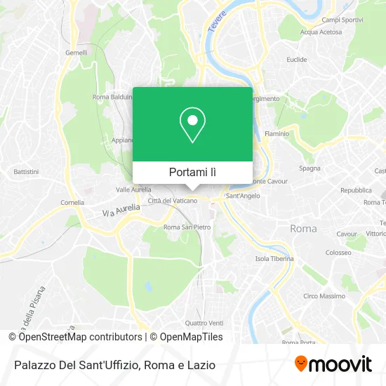 Mappa Palazzo Del Sant'Uffizio