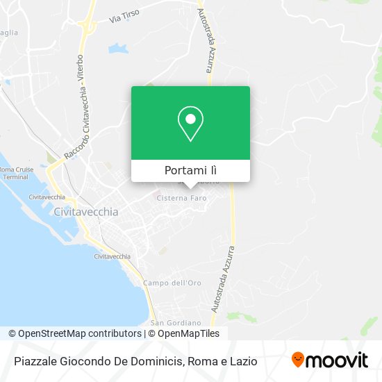 Mappa Piazzale Giocondo De Dominicis