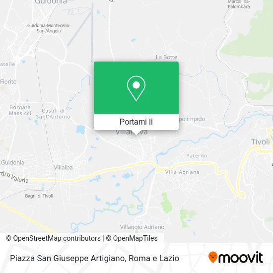 Mappa Piazza San Giuseppe Artigiano