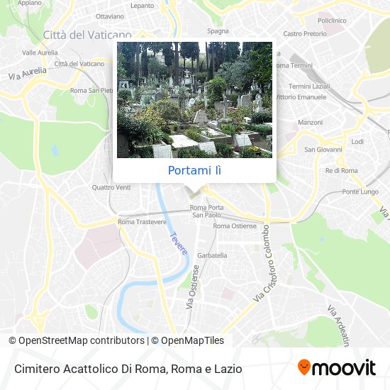 Mappa Cimitero Acattolico Di Roma