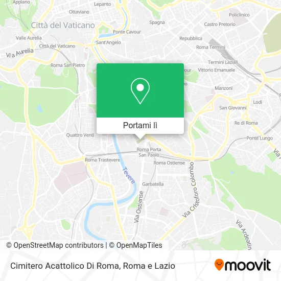 Mappa Cimitero Acattolico Di Roma