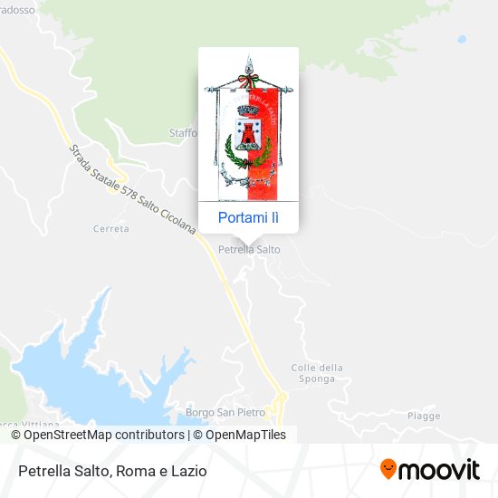 Mappa Petrella Salto