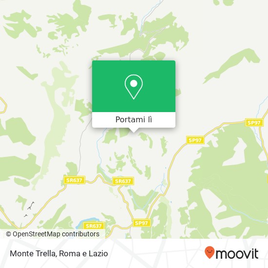 Mappa Monte Trella