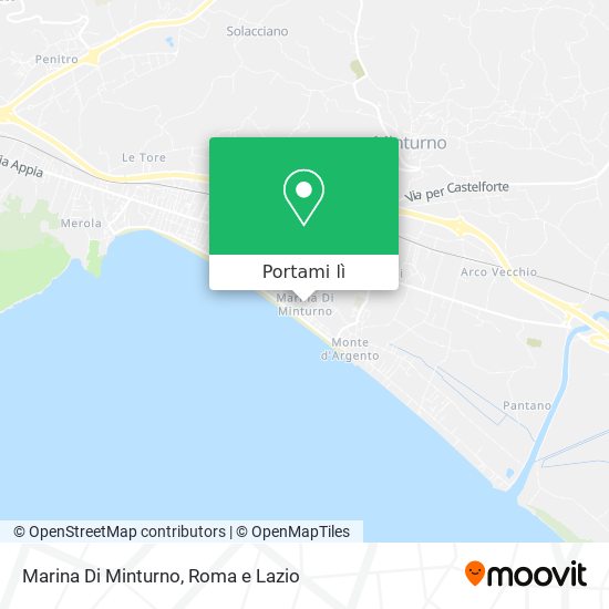 Mappa Marina Di Minturno