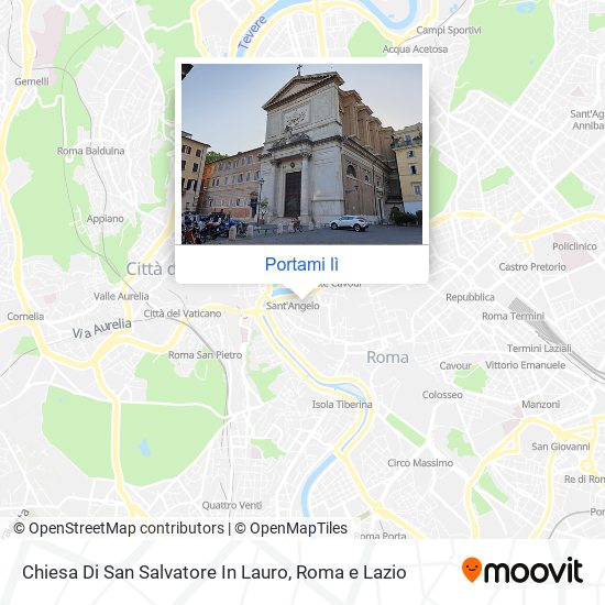Mappa Chiesa Di San Salvatore In Lauro