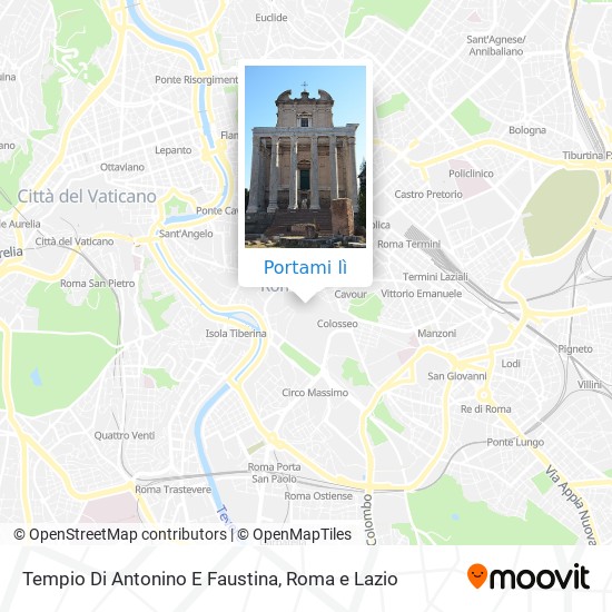 Mappa Tempio Di Antonino E Faustina
