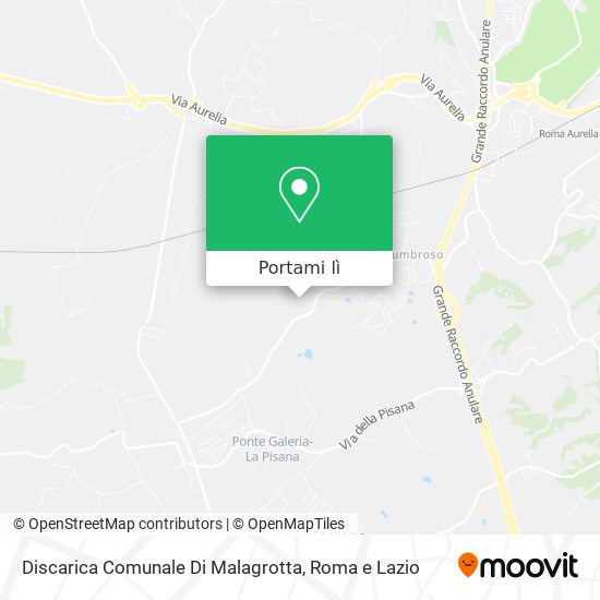 Mappa Discarica Comunale Di Malagrotta