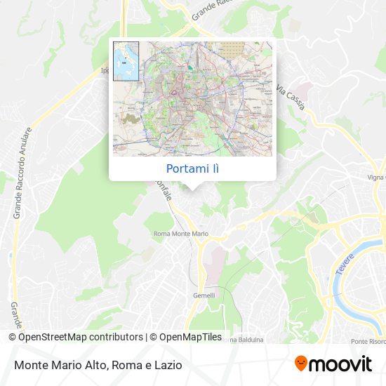 Mappa Monte Mario Alto