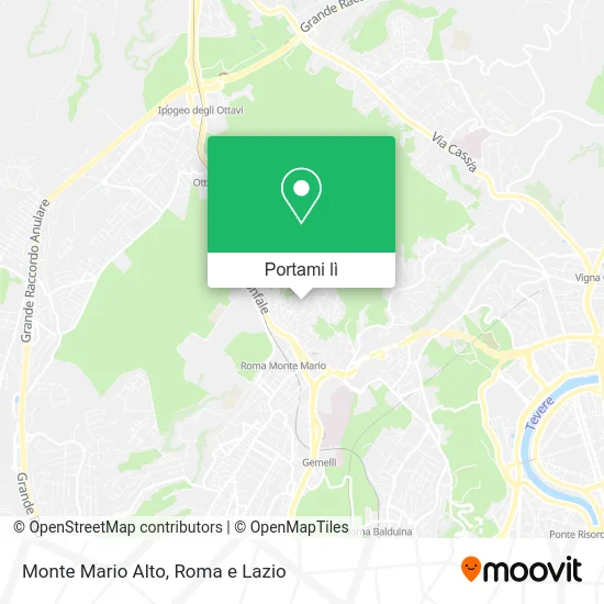 Mappa Monte Mario Alto