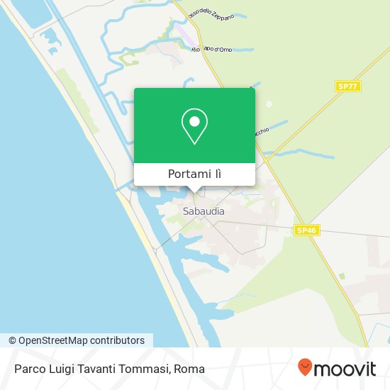 Mappa Parco Luigi Tavanti Tommasi
