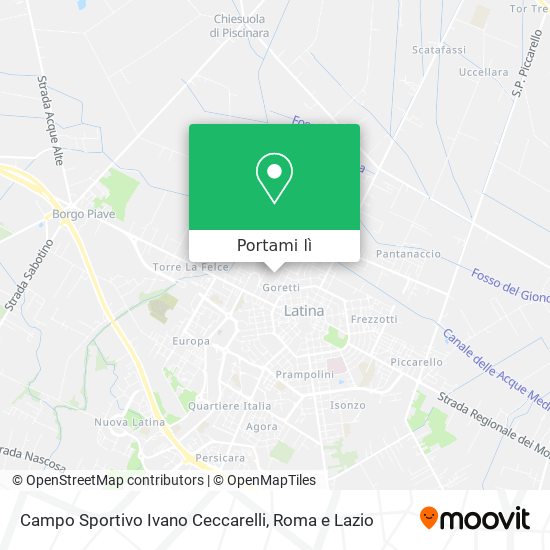 Mappa Campo Sportivo Ivano Ceccarelli