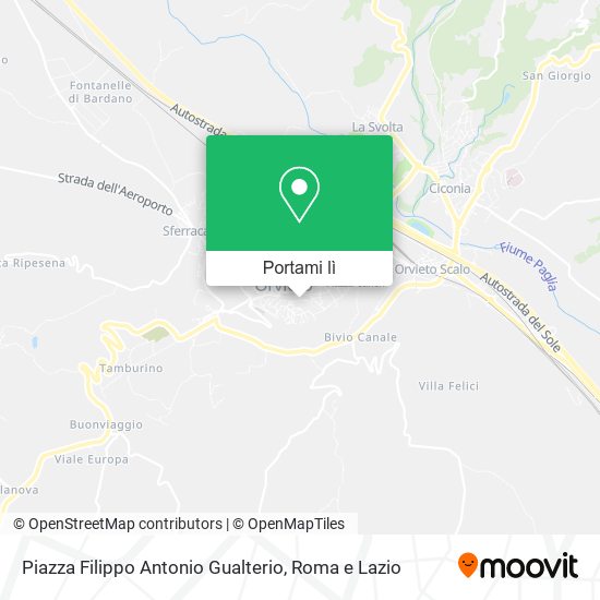 Mappa Piazza Filippo Antonio Gualterio