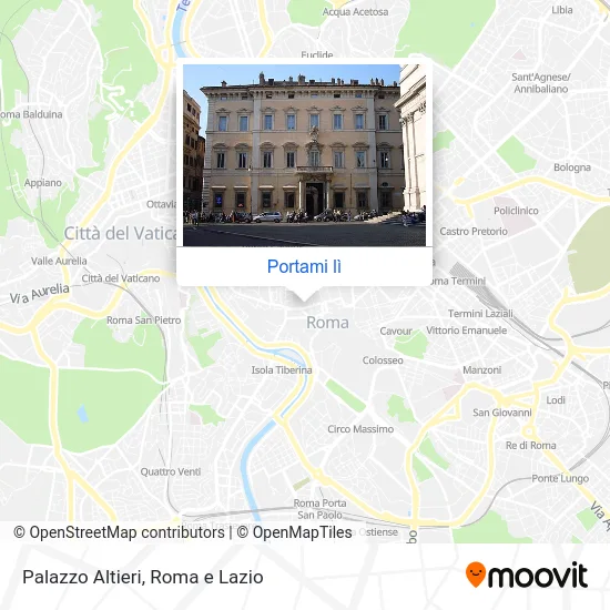 Mappa Palazzo Altieri