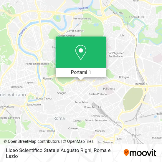 Mappa Liceo Scientifico Statale Augusto Righi