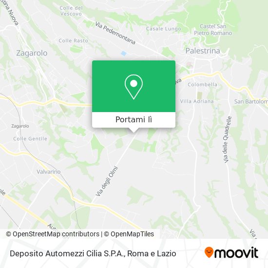 Mappa Deposito Automezzi Cilia S.P.A.