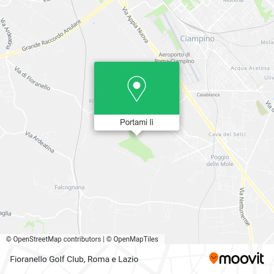 Mappa Fioranello Golf Club