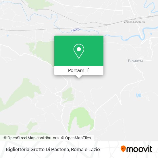 Mappa Biglietteria Grotte Di Pastena
