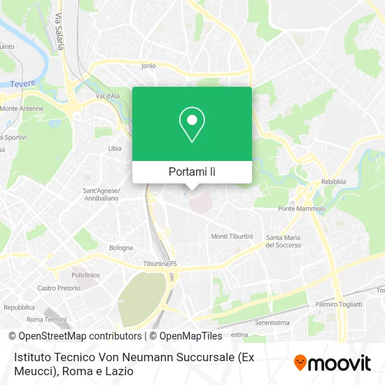 Mappa Istituto Tecnico Von Neumann Succursale (Ex Meucci)