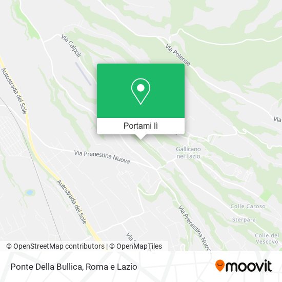 Mappa Ponte Della Bullica