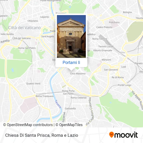 Mappa Chiesa Di Santa Prisca