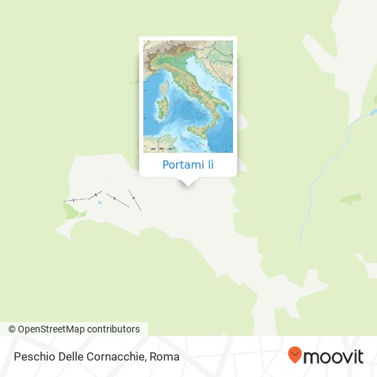 Mappa Peschio Delle Cornacchie