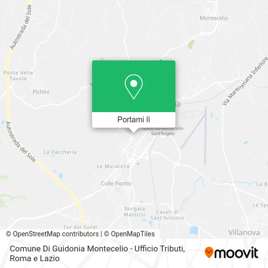 Mappa Comune Di Guidonia Montecelio - Ufficio Tributi