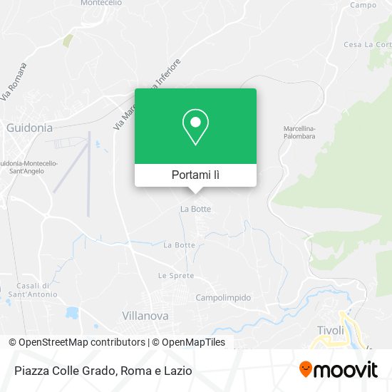 Mappa Piazza Colle Grado