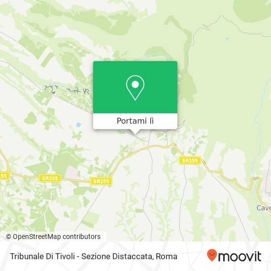 Mappa Tribunale Di Tivoli - Sezione Distaccata