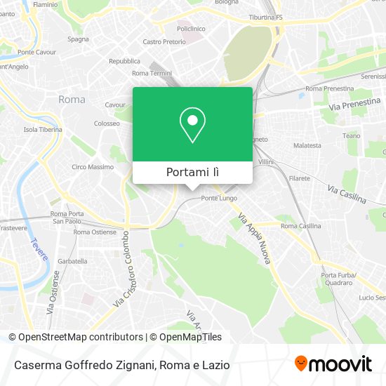 Mappa Caserma Goffredo Zignani