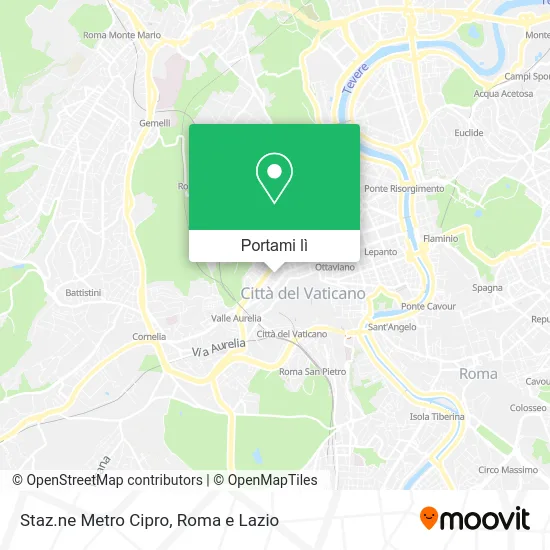 Mappa Staz.ne Metro Cipro