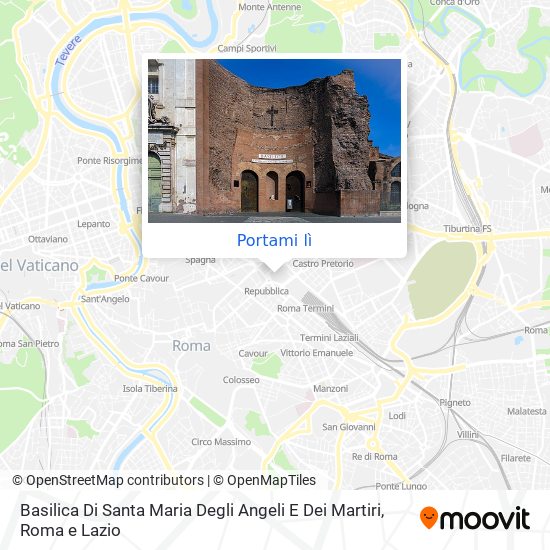 Mappa Basilica Di Santa Maria Degli Angeli E Dei Martiri