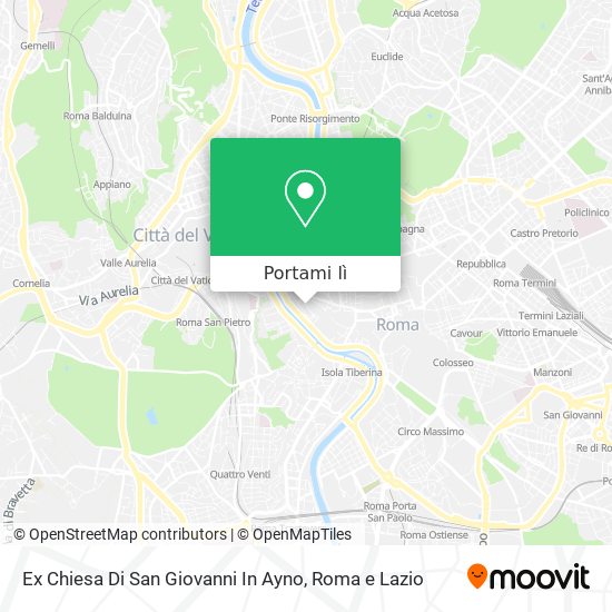 Mappa Ex Chiesa Di San Giovanni In Ayno