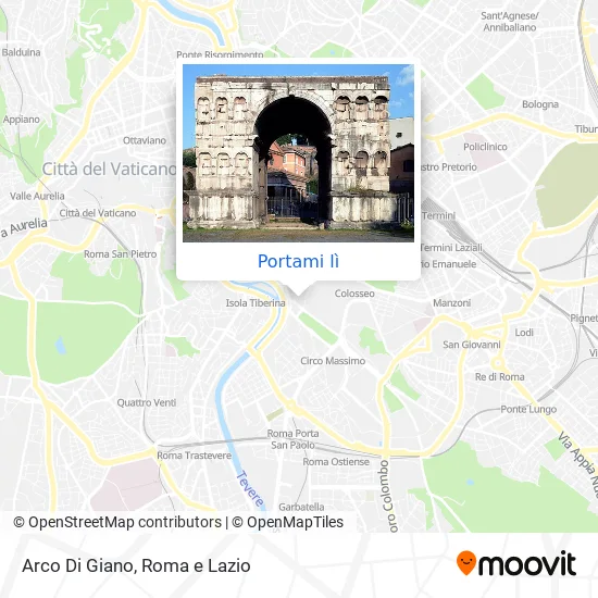 Mappa Arco Di Giano