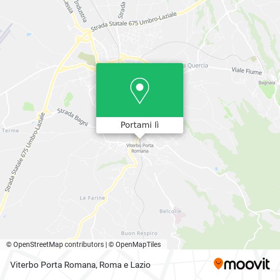 Mappa Viterbo Porta Romana