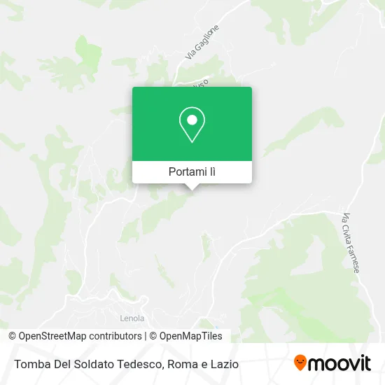 Mappa Tomba Del Soldato Tedesco