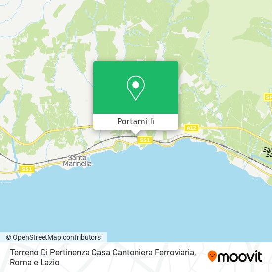 Mappa Terreno Di Pertinenza Casa Cantoniera Ferroviaria