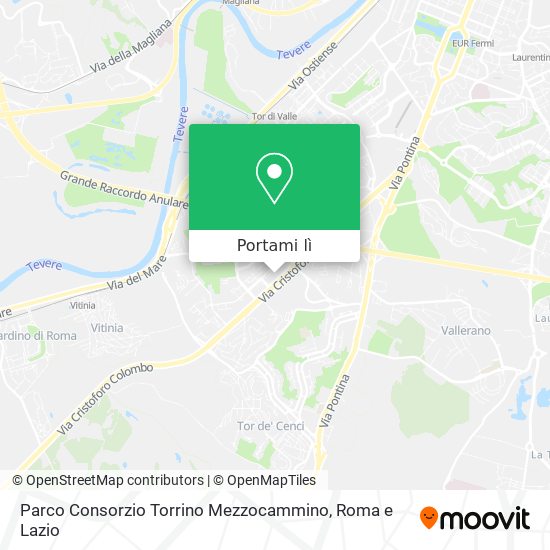 Mappa Parco Consorzio Torrino Mezzocammino