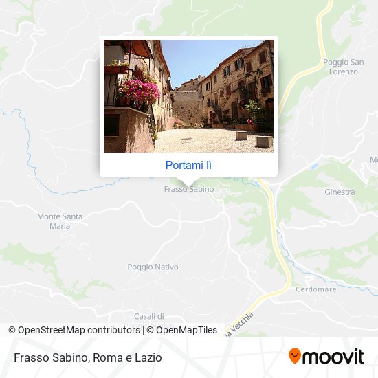 Mappa Frasso Sabino