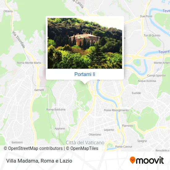 Mappa Villa Madama