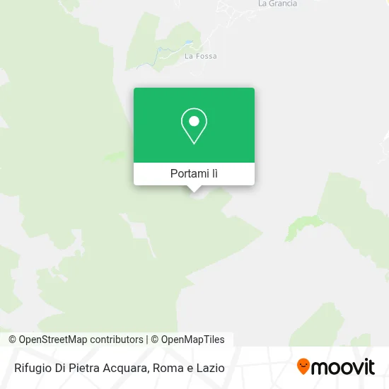 Mappa Rifugio Di Pietra Acquara