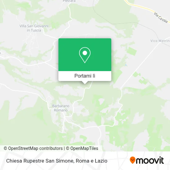 Mappa Chiesa Rupestre San Simone