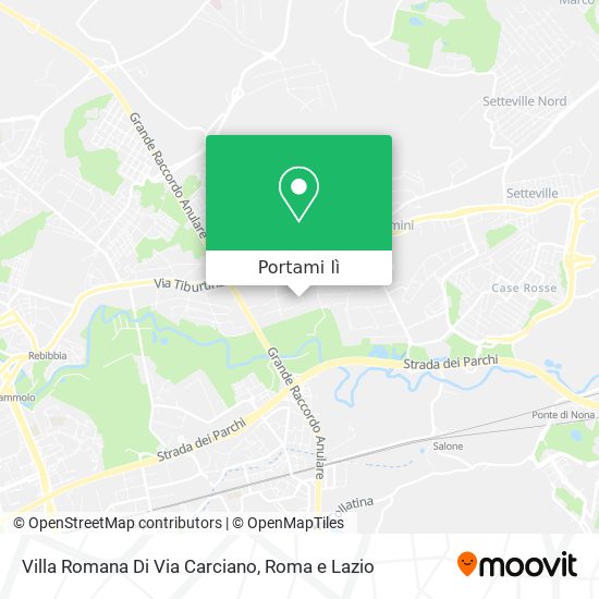 Mappa Villa Romana Di Via Carciano