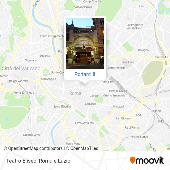 Mappa Teatro Eliseo