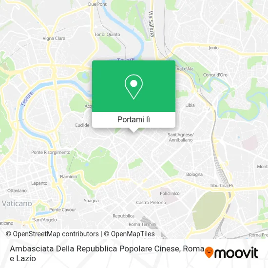 Mappa Ambasciata Della Repubblica Popolare Cinese
